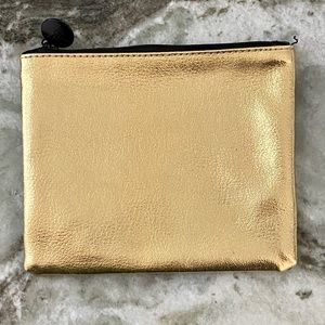 Ipsy~Gold Front~Black Back~Collectible Glam Makeup Bag~Brand New